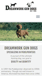 Mobile Screenshot of dreamworkgundogs.com